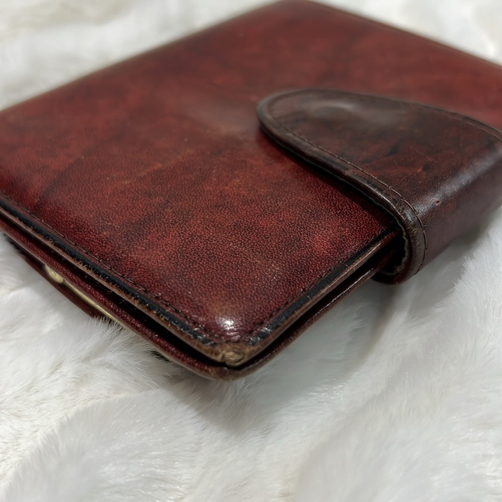 Vintage Rolf’s Cowhide Leather Hand Made Stitched Key Lock Bifold Wallet - Picture 12 of 13